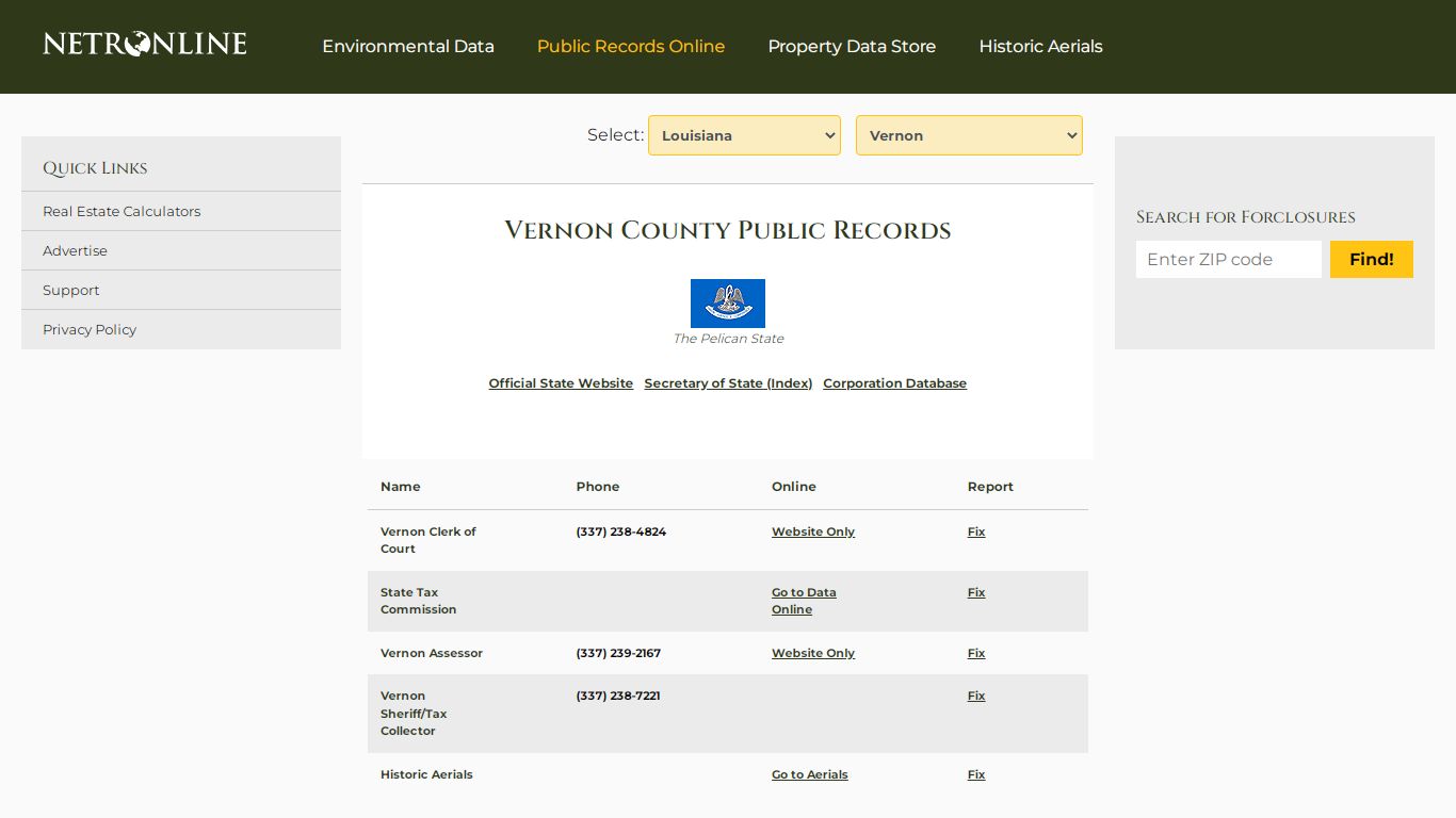 Vernon County Public Records - NETROnline.com